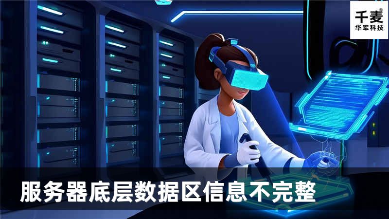 服务器底层数据区信息不完整