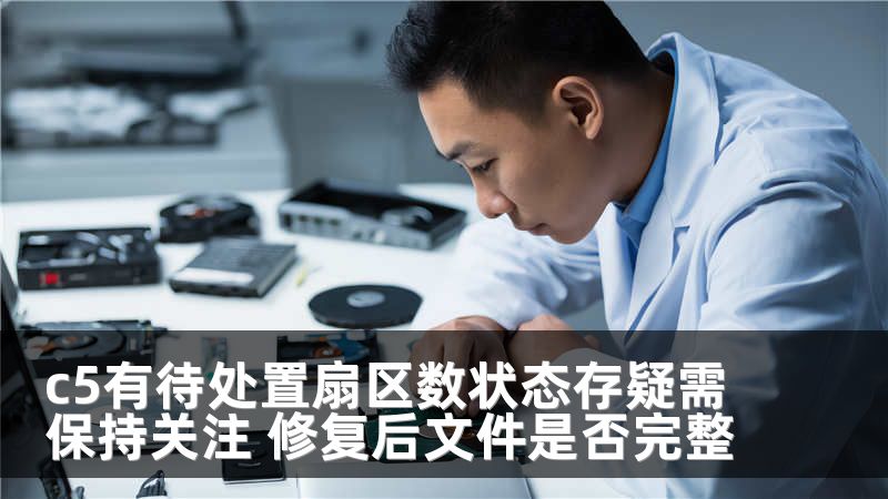 c5有待处置扇区数状态存疑需保持关注 修复后文件是否完整